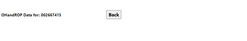 Inventory view with no quantity rows
