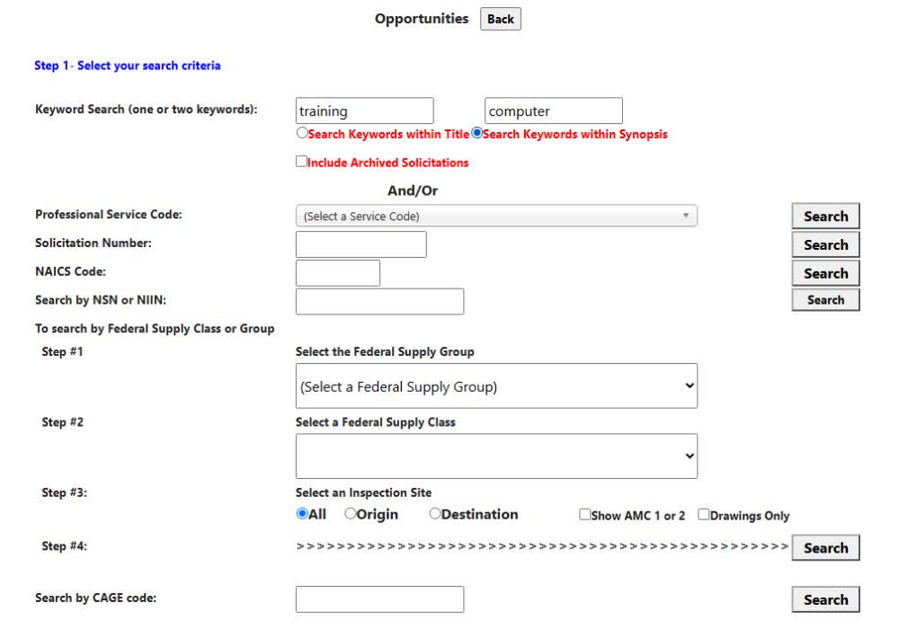 Actual 3. Search the synopsis screen