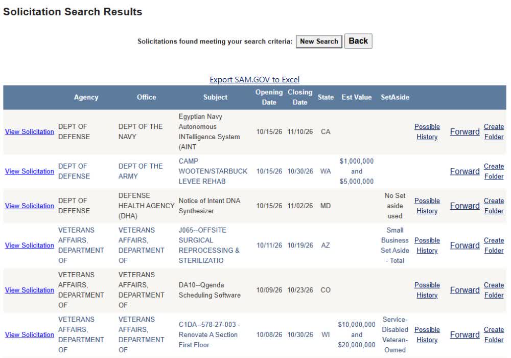 Actual Review the broader result list screen