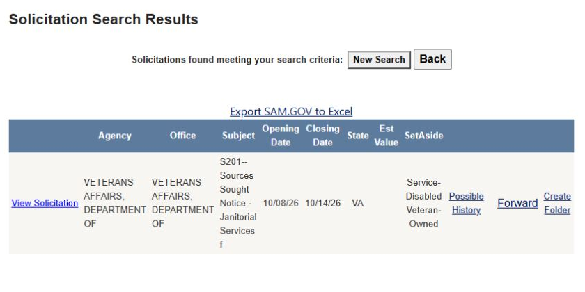 S201 custodial service code with Virginia selected produces a federal notice